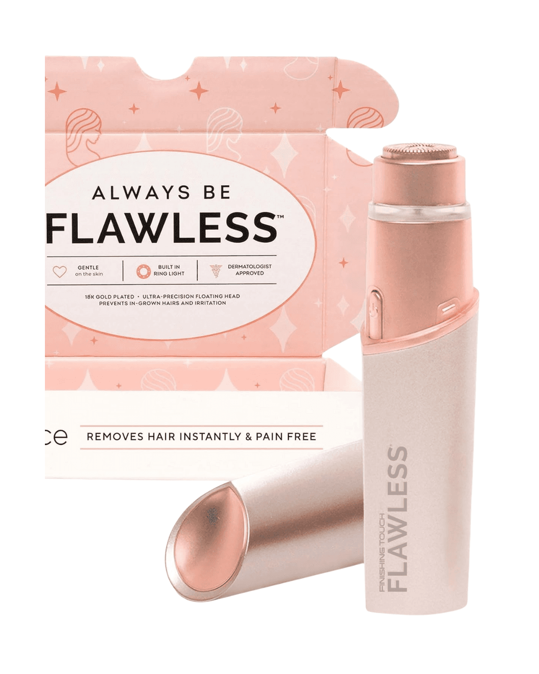 Depiladora portátil para lápiz labial facial indoloro con batería